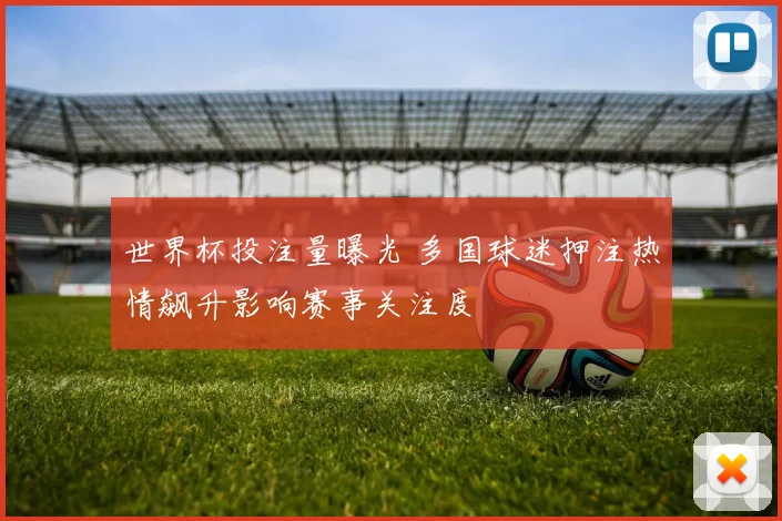 世界杯投注量曝光 多国球迷押注热情飙升影响赛事关注度