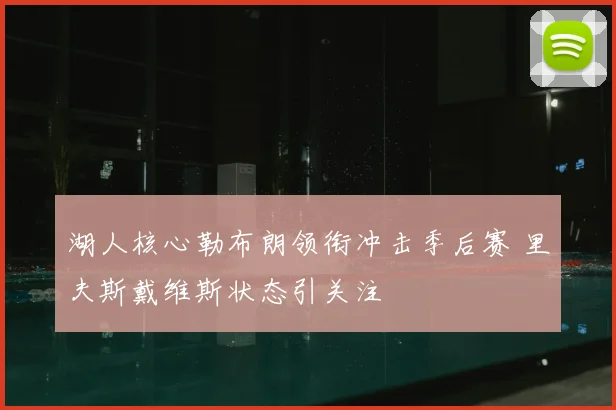湖人核心勒布朗领衔冲击季后赛 里夫斯戴维斯状态引关注